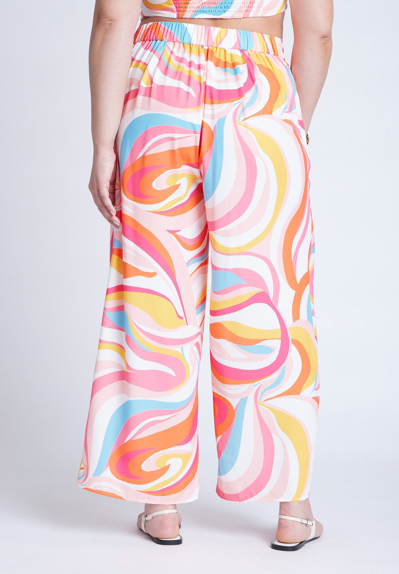  Printed Wide Leg Pant  image number 3