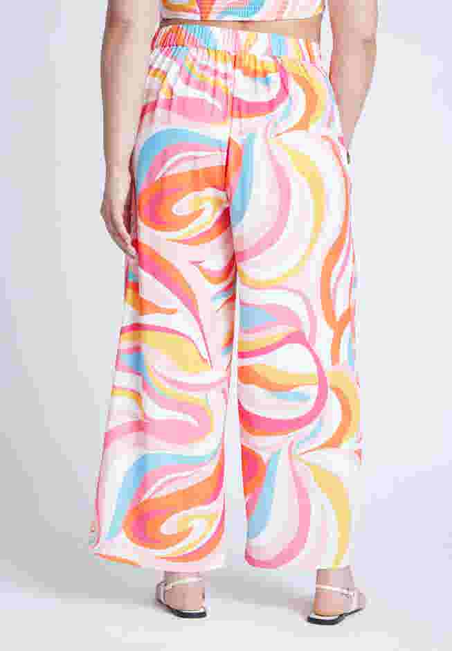  Printed Wide Leg Pant  image number 3