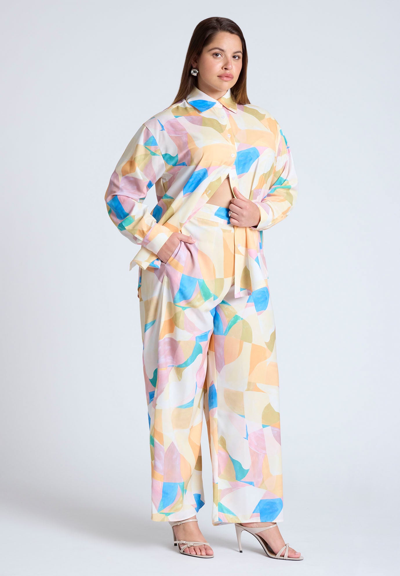  Printed Wide Leg Pant  image number 0