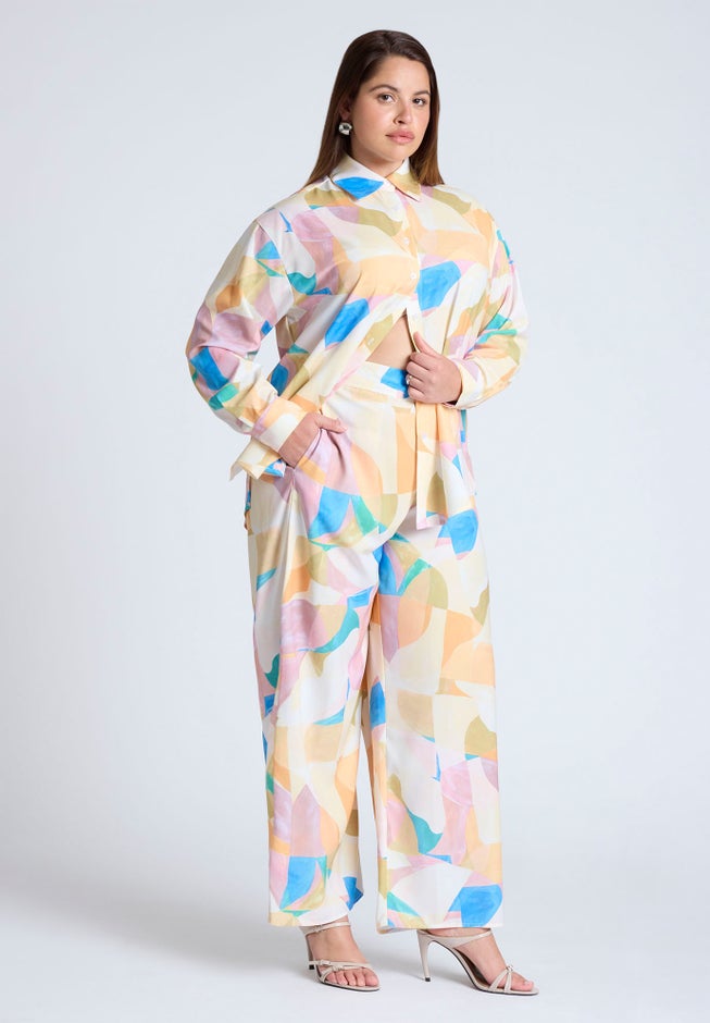 Printed Wide Leg Pant  image number 0