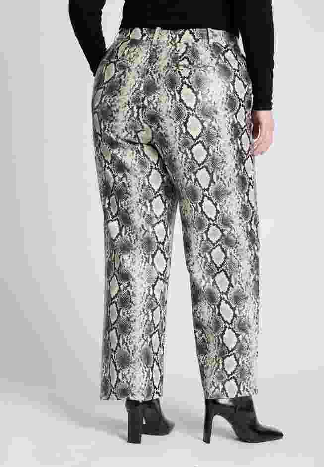 Snake Faux Leather Straight Leg Pant image number 2