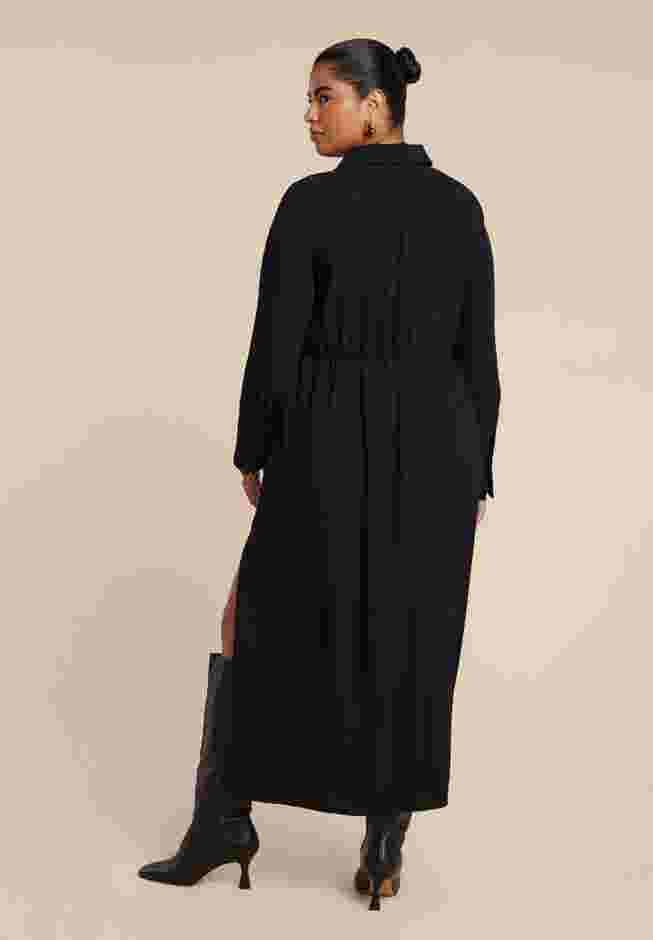Collared Maxi Shirt Dress image number 1