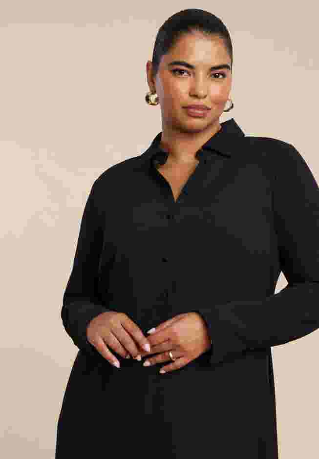 Collared Maxi Shirt Dress image number 3