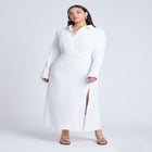 Collared Maxi Shirt Dress image number null
