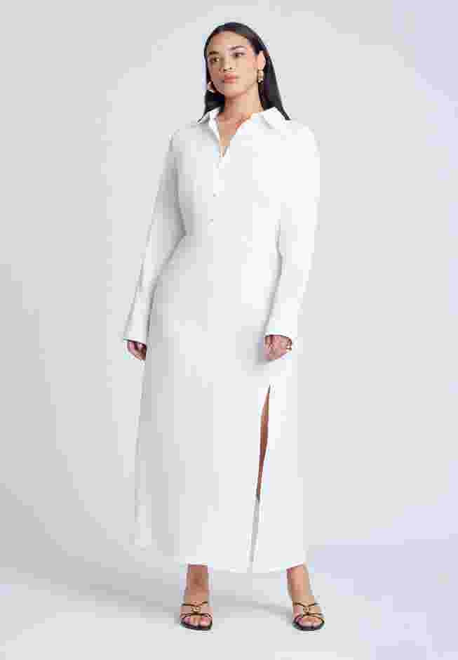 Collared Maxi Shirt Dress image number 1