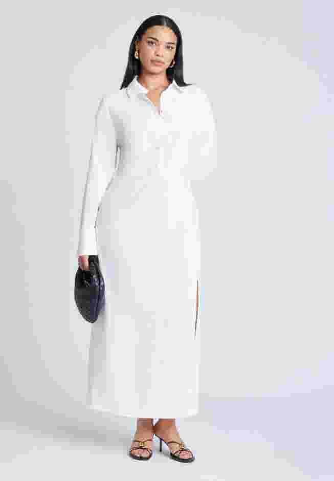 Collared Maxi Shirt Dress image number 4