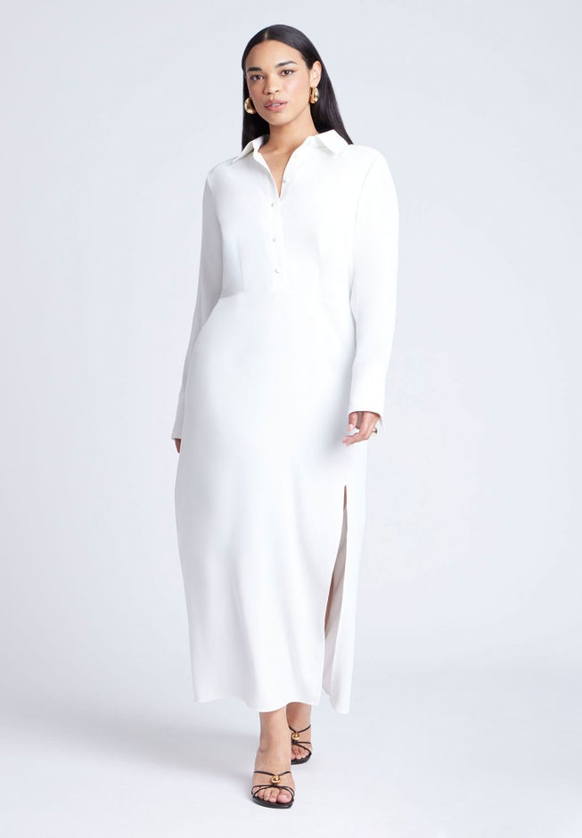 Collared Maxi Shirt Dress image number 0