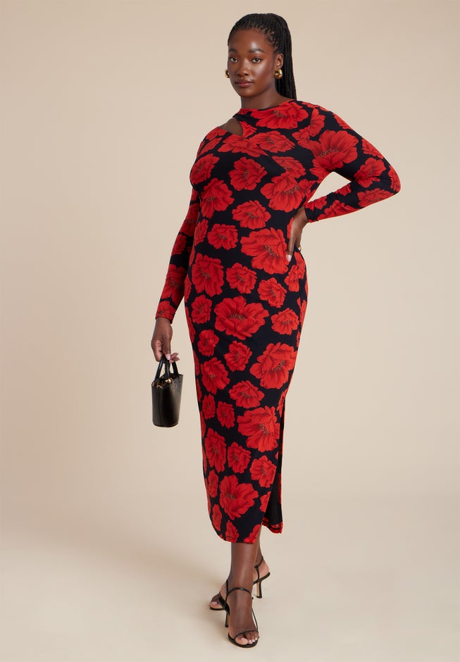 Shoulder Detail Mesh Dress image number 1