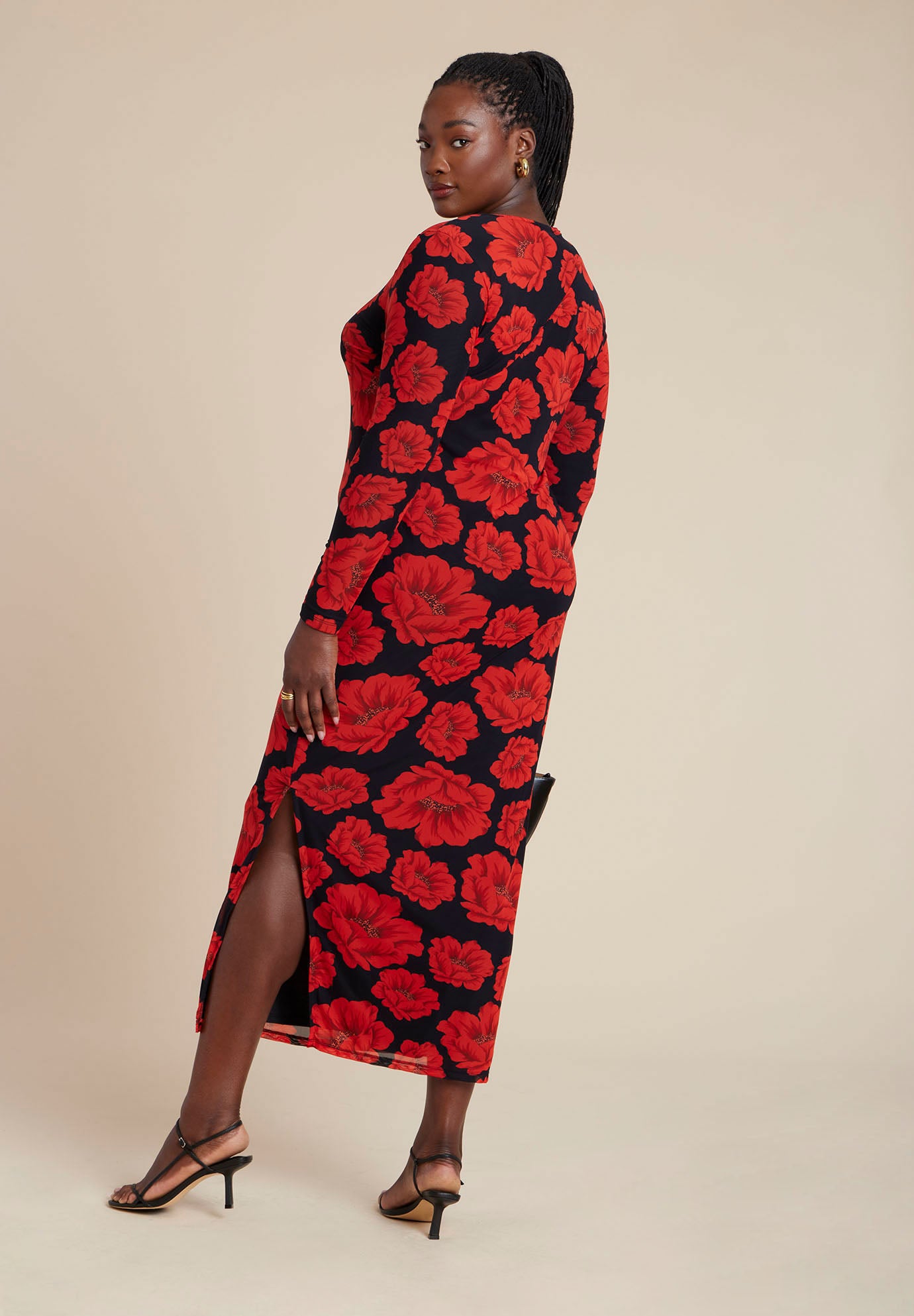 Shoulder Detail Mesh Dress image number 2