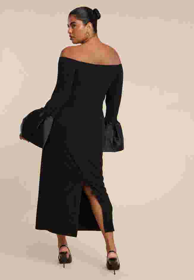 Off Shoulder Cuff Detail Maxi Dress image number 2