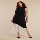 Fringe Asym Dress image number null