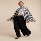 Ruffle Detail Asym Cape image number null