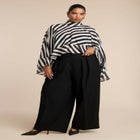 Ruffle Detail Asym Cape image number null