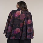 Ruffle Detail Asymmetrical Cape image number 1