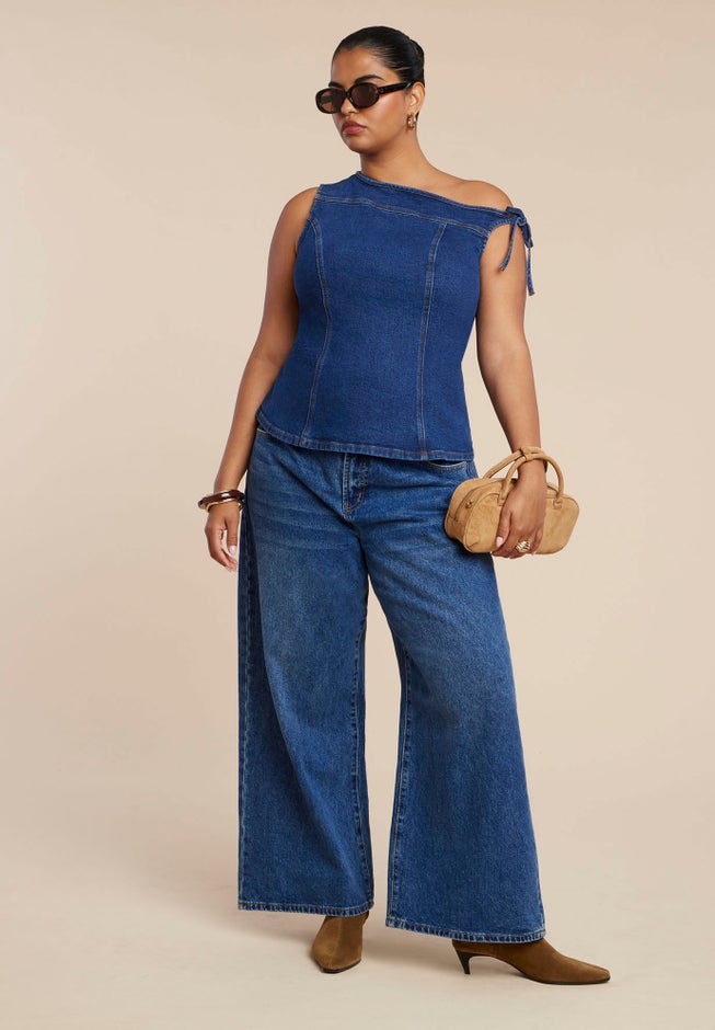 Asym Denim Top image number 3