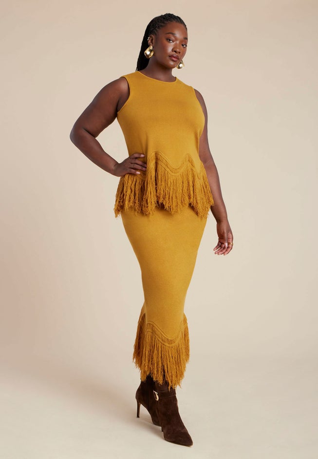 Fringe Hem Sweater Top image number 2