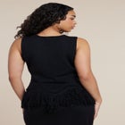 Fringe Hem Sweater Top image number 1