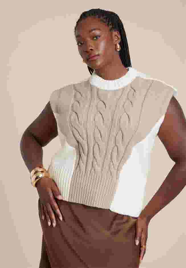 Colorblock Sweater Vest image number 0