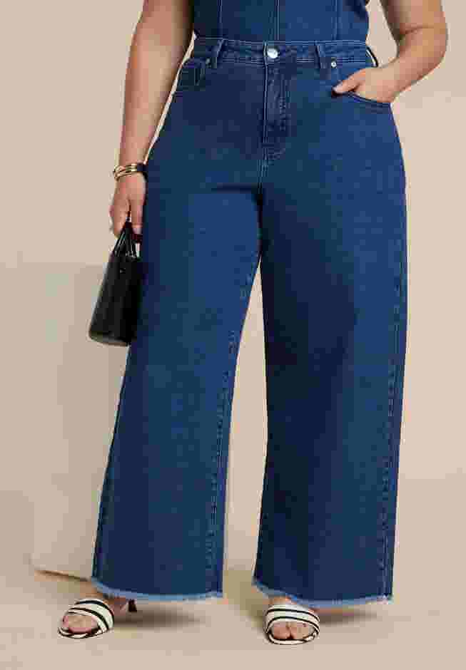 Wide Leg Comfort Stretch Jean image number 1