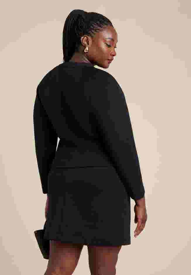 Strong Shoulder Nipped Waist Scuba Jacket image number 1