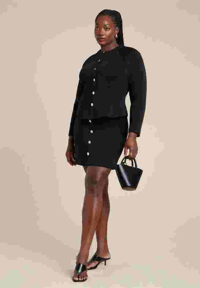 Strong Shoulder Nipped Waist Scuba Jacket image number 2