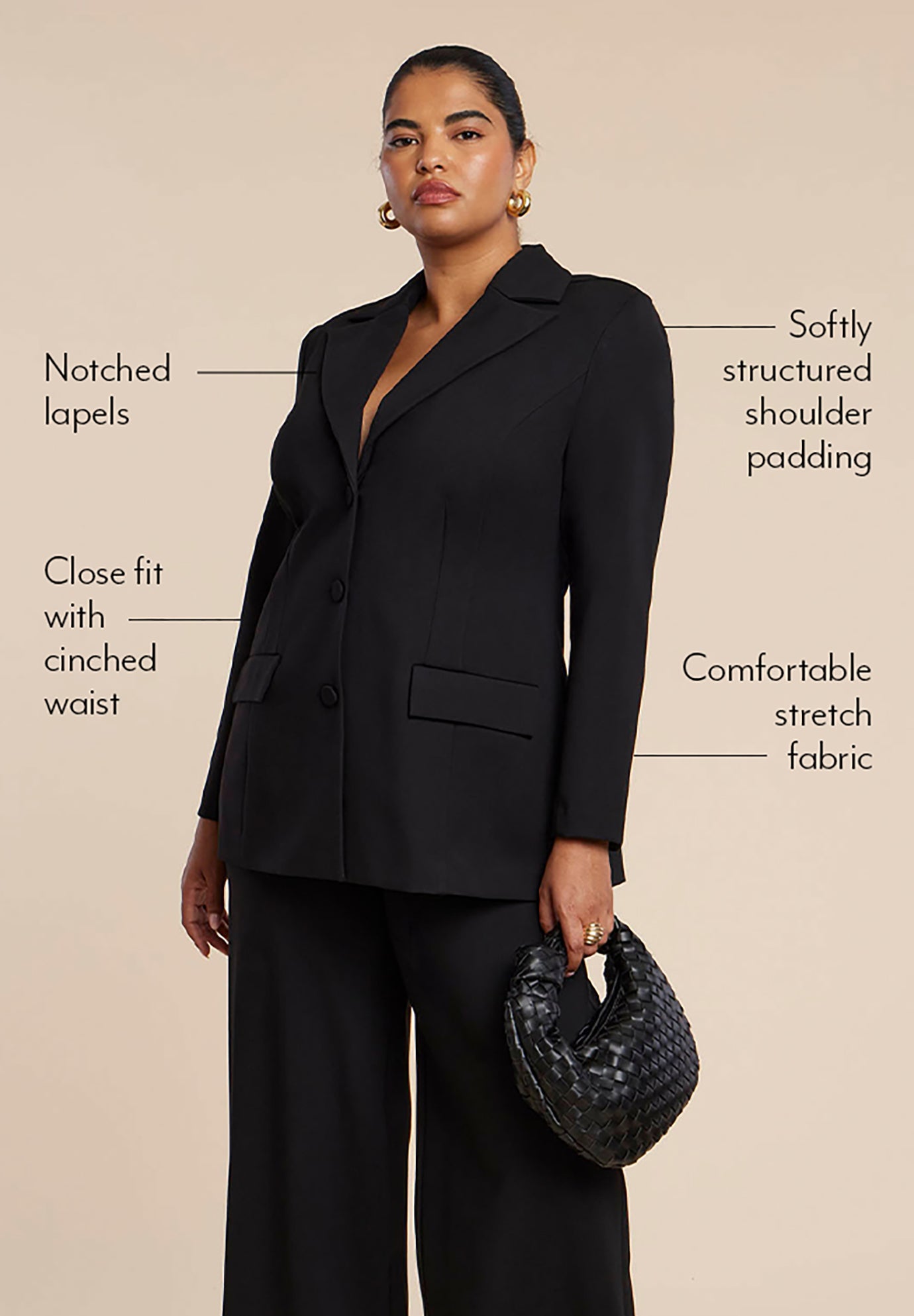 The Ultimate Stretch Nipped Waist Blazer image number 3