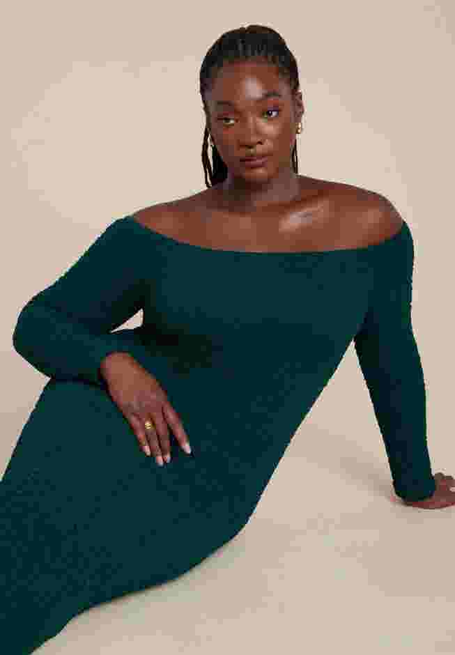 Off Shoulder Textured Dress image number 2