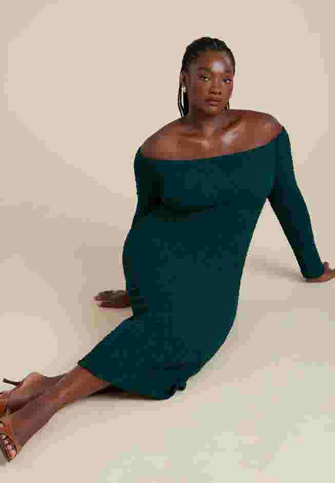 Off Shoulder Textured Dress image number 0