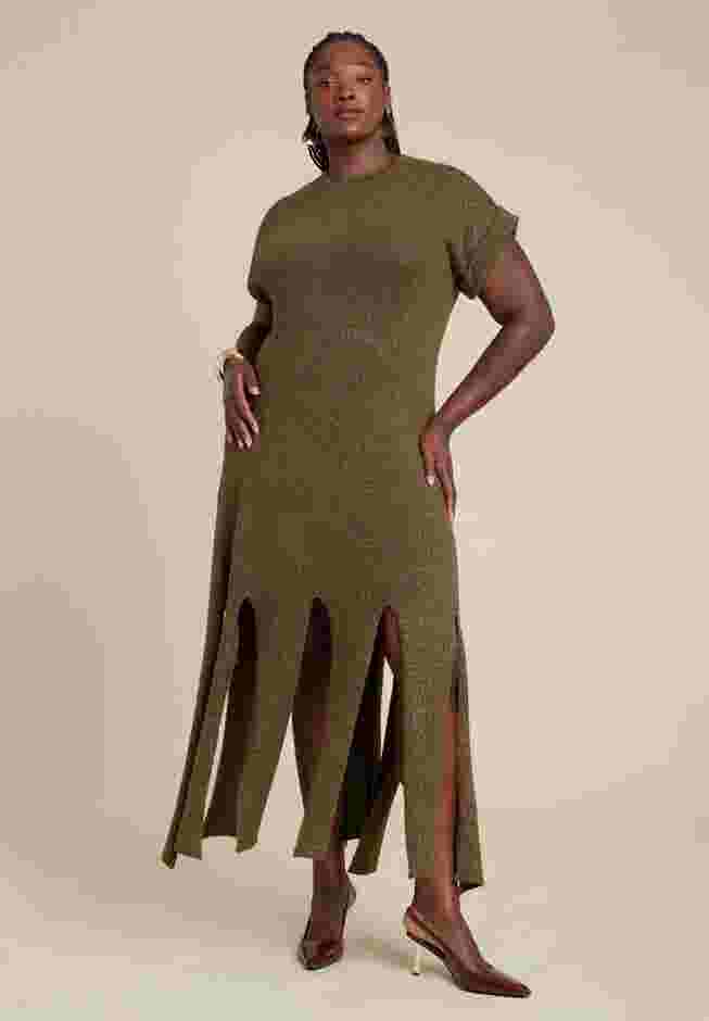 Lurex Sweater Dress W Fringes image number 2
