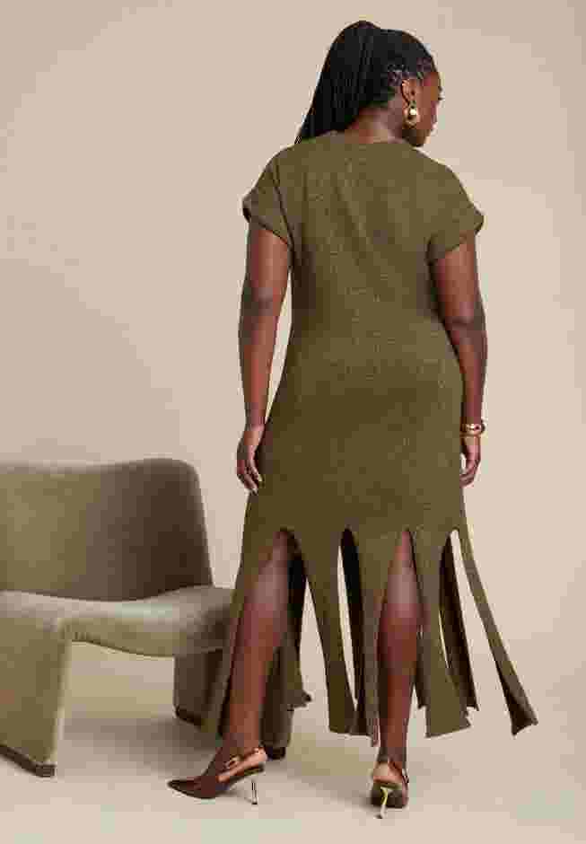 Lurex Sweater Dress W Fringes image number 3