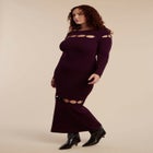 Beaded Cutout Sweater Dress image number null