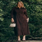 Suede Shirt Dress image number null