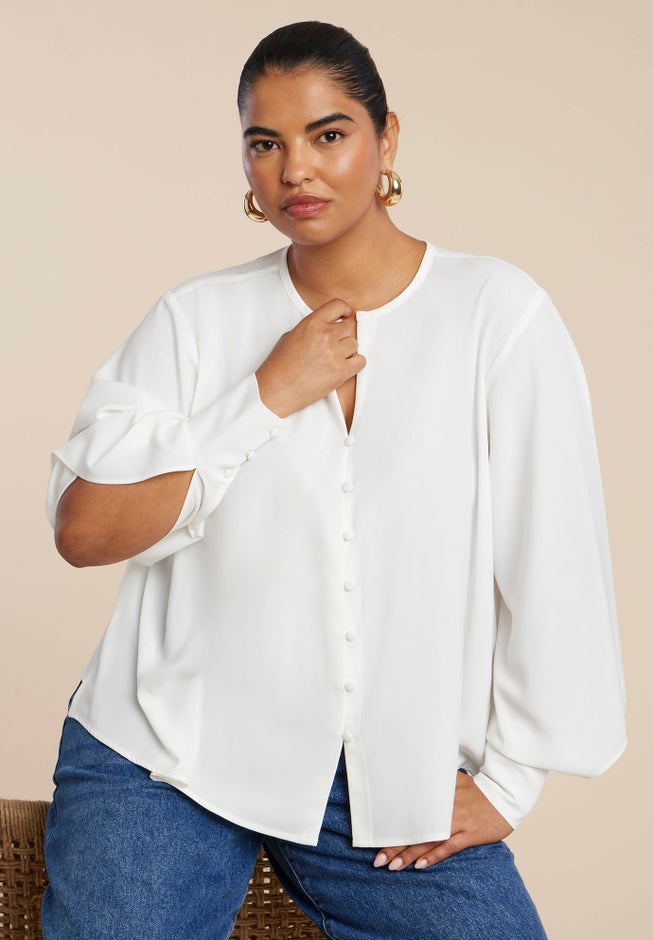 Bishop Sleeve Blouse image number 1