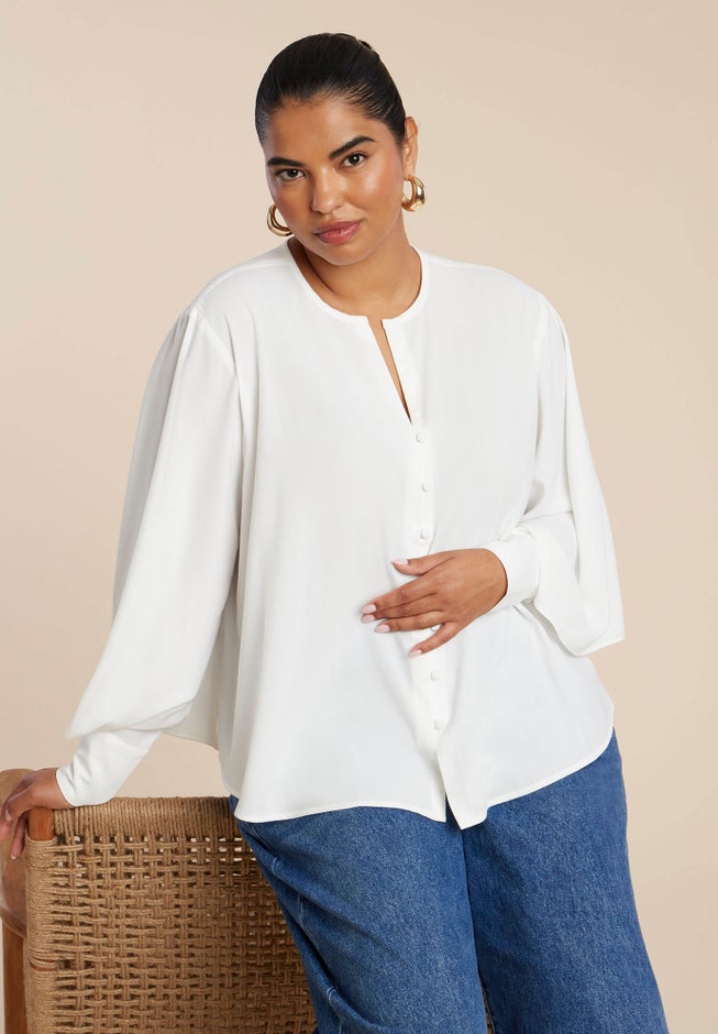 Bishop Sleeve Blouse image number 2