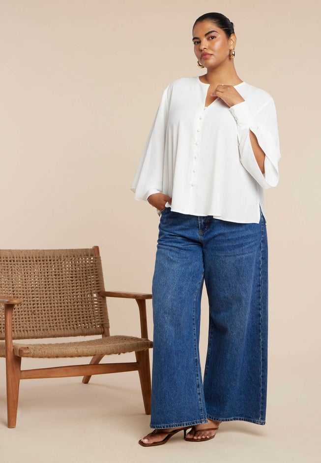 Bishop Sleeve Blouse image number 4