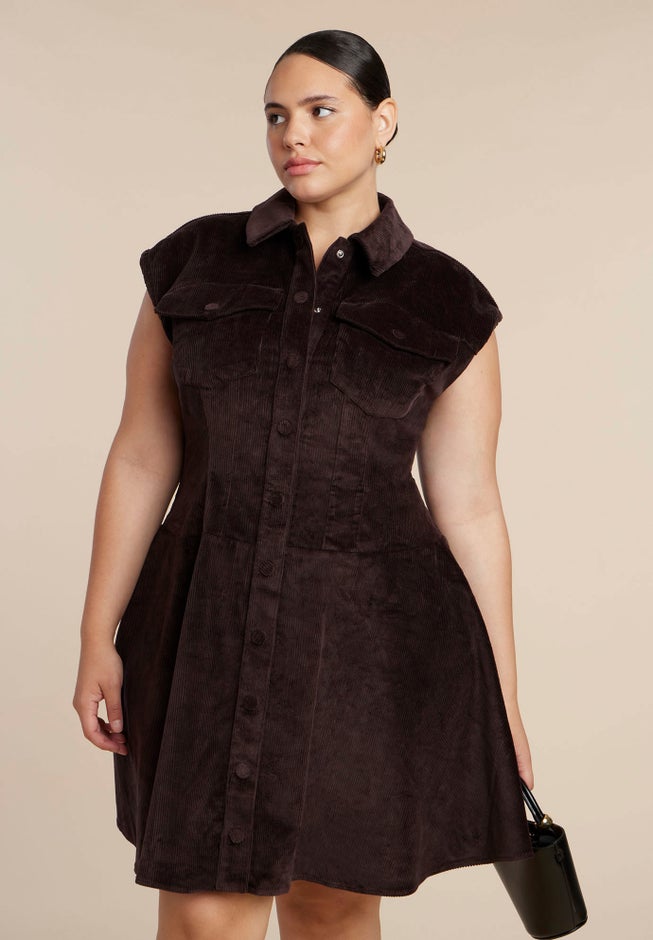 Corduroy Mini Dress image number 1