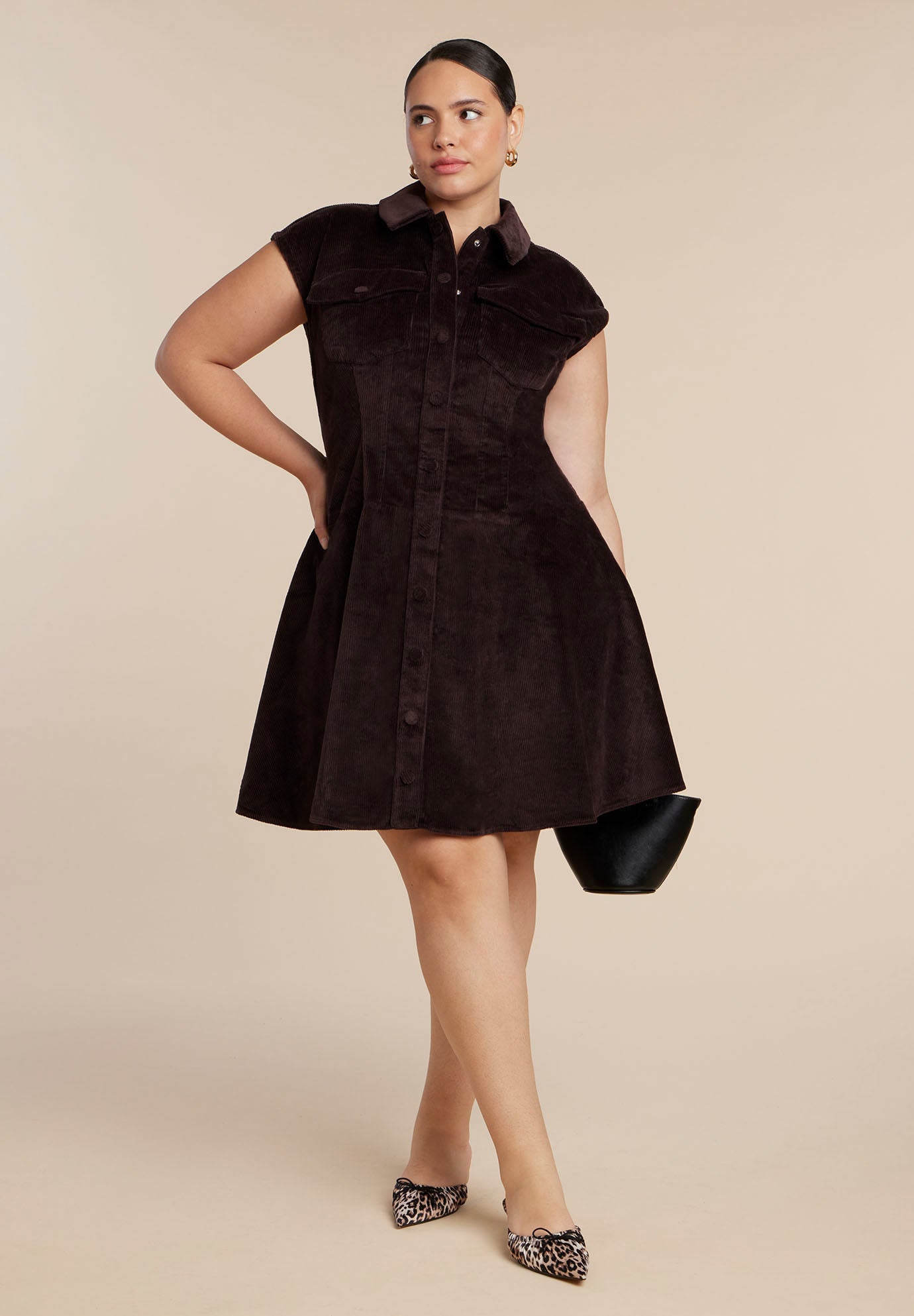 Corduroy Mini Dress image number 0