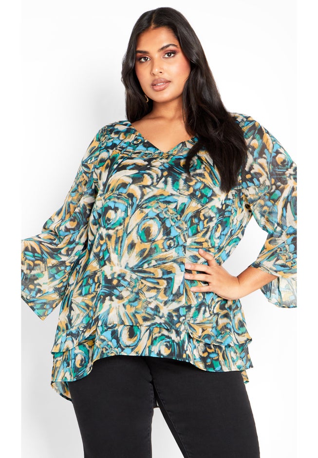 Rosie Layer Print Top image number 0
