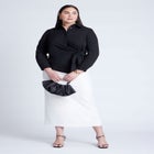 Hip Tie Collared Shirt image number null