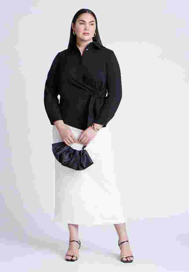 Hip Tie Collared Shirt image number 3