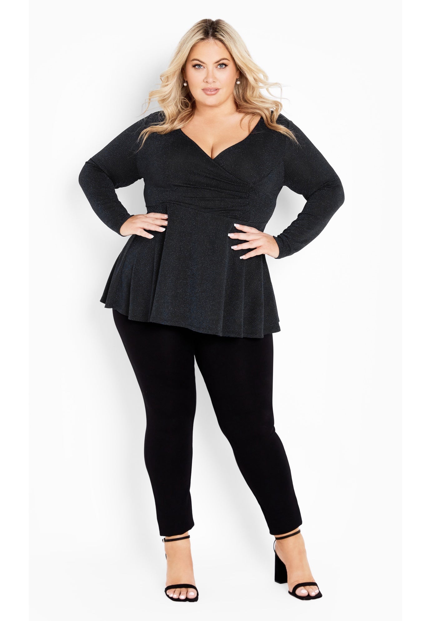 Glam Peplum Top image number 2