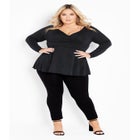 Glam Peplum Top image number null