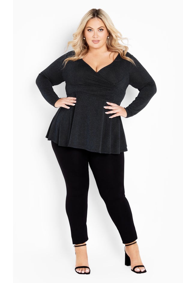 Glam Peplum Top image number 2