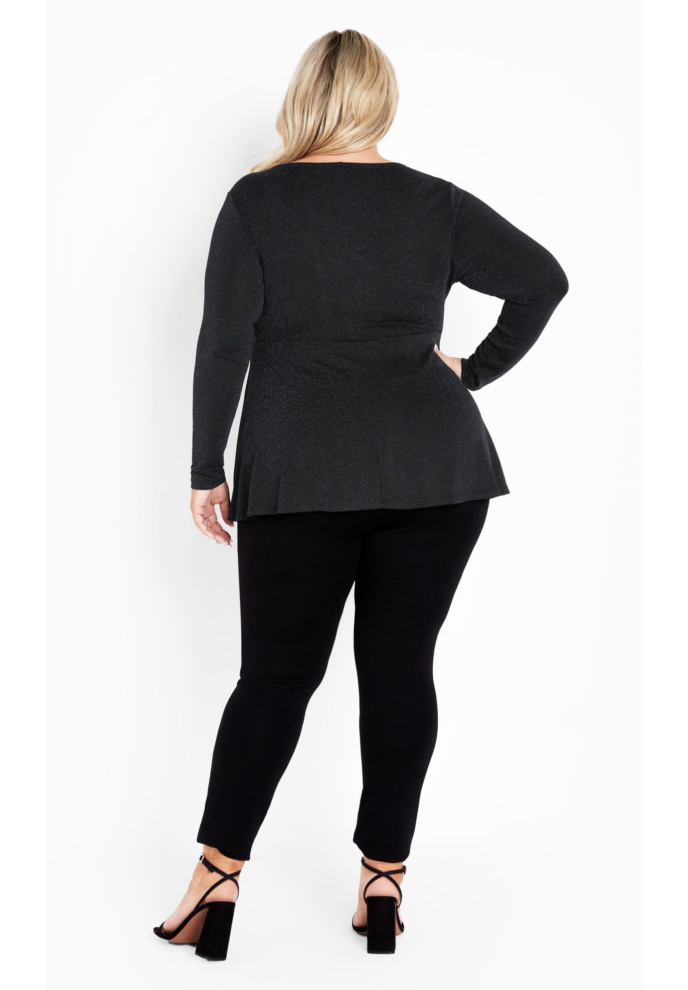 Glam Peplum Top image number 4