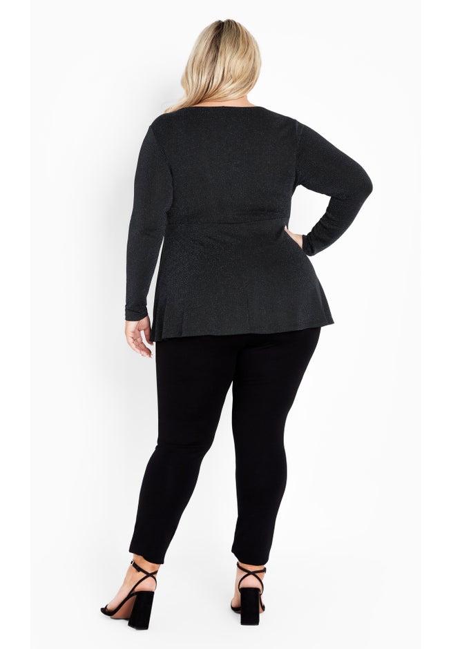 Glam Peplum Top image number 4