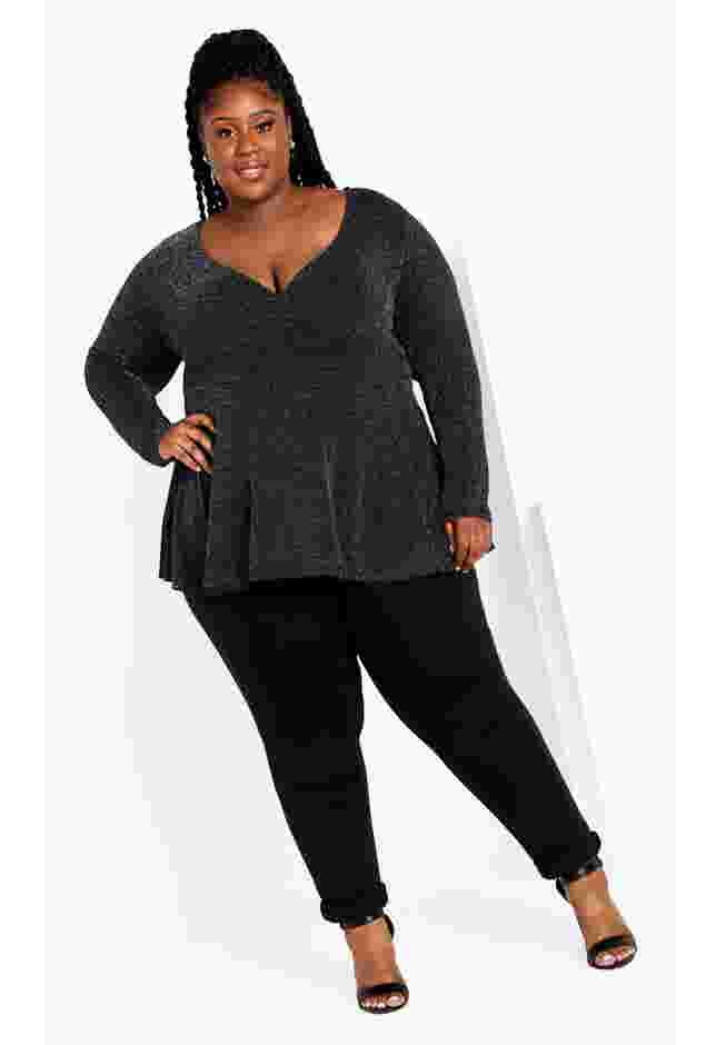 Glam Peplum Top image number 2