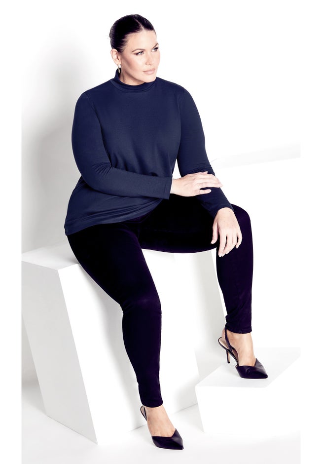 Organic Mock Neck Top image number 1