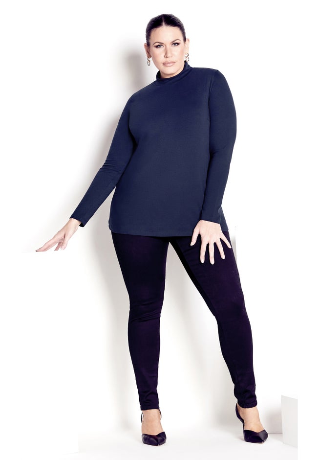 Organic Mock Neck Top image number 2