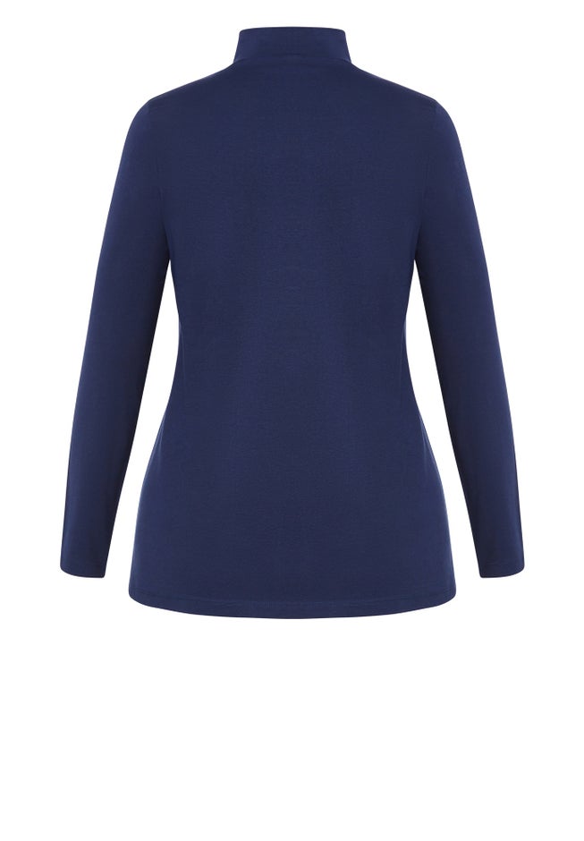 Organic Mock Neck Top image number 5