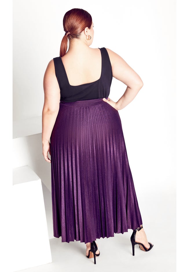 Knit Pleat Skirt image number null